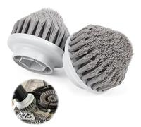 2PCS Cone Brush Heads, Spin Power Scrubber Replacement Tapered Brushs, Pointed Corner Brush, Conical Brushs Heads for Electric Cleaning Cleaning Tiles Sink Floor Shower Corner and Edge