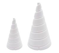 2PCS Cone Fibonacci Wire Winding Tools for Gardening and Electrical Copper Wire Coil Crafting, PP Material Jigs for Consistent Spiral Coil Formation (small + large)