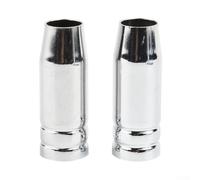 2Pcs Conical Nozzled Guards For Binzel Style MIG MB25 Welding Torch, Air Pushes On Shroud Covered, 22Mm OD 15Mm ID 57Mm Length, Metal Welder Accessories