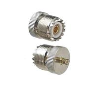 2pcs Connector Adapter UHF SO239 Female Jack To MCX Male Plug RF Coaxial Converter Straight
