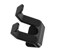 2pcs Controller Stand Heat Dissipation Design, Black | Easy Adhesive Mounting Designs, Space Optimization, Integrated Antislip Padding, Secure Charging Port Accessibility