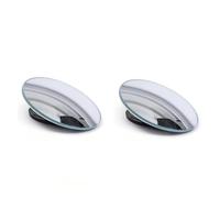 2Pcs Convex Mounted Auxiliary Rear-View Mirror 360 Degree Rotation Wide-Angle Round Frame Blind Spot Rear-View Mirror Blind Spot Mirrors