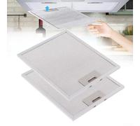 2Pcs Cooker Hood, 318X258x9mm Metal Grease Filter With 5 Layers Aluminized Grease Filtration, Kitchen Hood Extractor Hood Vent Filter, for Maintain Circulation and Remove smell