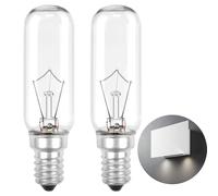 2PCS Cooker Hood Light Bulbs 220V 40W E14 T22 Tungsten Lamp Dimmable Warm White 2700K 360° Beam Angle 350LM Small Edison Screw Light Bulbs for Cooker Hood Extractor Fan Sewing Machine Desk Lamp