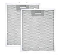 2PCS Cooker Hood Metal Grease Filter, 300X240x9mm Silver Cooker Hood Filters Metal Grease Filter Mesh, For Kitchen Extractor Vent