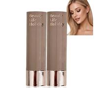 2PCS Cool Toned Contour Stick,Grey Cream Bronzer for Face,Waterproof & Long-Lasting Makeup Contour Tool,User-Friendly Contour Pen & Versatile Cream Contour,Makeup Conto/ur Tool & Cont/our Set(1#+2#)