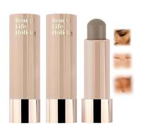 2PCS Cool Toned Frost Grey Contour Stick - Soft Balm Texture Blendable Nose & Face Sculpting Stick, Waterproof Long-Lasting Lightweight Makeup, Matte Finish with Natural Shadows