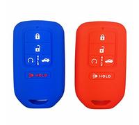 2pcs Coolbestda Silicone Key Fob Cover Glove Protector Skin Remote Jacket Bag for 2018 2019 2020 2021 Honda Accord Civic CR-V CRV Pilot EX EX-L Touring Premium A2C81642600