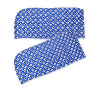 2pcs Cooling Headband Quick Dry Polyester U Shaped for Summer Outdoors | Stable Fit, Quick Sweat Wicking, Blue Soccer Print, for Climbing and Yard Maintenance