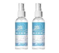2pcs Cooling Spray for Hot Weather, 100ml Refreshing Cool Spray Mints Fragrance, Natural MintSpray, Instant CoolingSpray for Face and Body, Prevents Heat Strokes