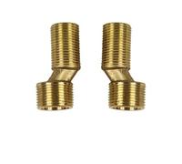 2pcs Copper Bathtub Wall-Mounted Faucet Extension Pipe Fittings Eccentric Variable Ddiameter Curved Feet Bent Feet Accessories AUOQKQUT