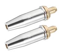 2pcs Copper Cutting Torch Tip Replacement Heavy Duty for Propane | Brass and Copper Build, Split Design with Smoother Centre Hole, for Metal Fabricators and Welders