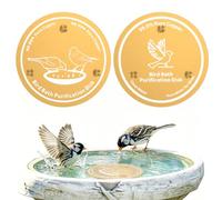 2Pcs Copper Disc for Bird Bath, 99.99% Pure Copper Bird Bath Disk with 3 or 4 Point Support, Natural Algae Prevention Water Cleaner, Keeps Water Fresh All-Season for Birdbaths, Fountains & Bowls