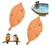 2Pcs Copper Disc for Bird Bath, 99.99% Pure Copper Purification Disk, 10cm Self-Cleaning Design Water Cleaner, Garden Bird Bath Cleaning Accessory for All Seasons Outdoor Garden Supplies (Style 6)