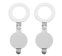 2pcs Copper Door View Cover with Anti Fog Wide View for Home Office
