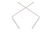 2pcs Copper Dowsing Rods for Water Detection Treasure Hunting Mineral Locating - 99.9 Pure Copper Probe Rods 4.92 Handle × 12 Length Maneuverable Travel-Friendly Set