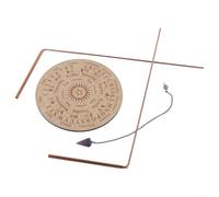 2PCS Copper Dowsing Rods Kit with Pendulum Board, Amethyst Pendant and Guidebook for Divination, Metal Detection, Water Finding and Energy Work