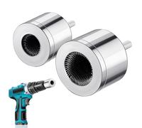 2PCS Copper Pipe Cleaner,15+22mm Drill Tube Cleaning Brush,Full-Metal Copper Pipe Tube Cleaning Brushes,Efficient Copper Pipe Cleaners Plumbing Brush for Electric Drill Bit