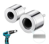 2PCS Copper Pipe Cleaner, 15+22mm Drill Tube Cleaning Brush, Upgraded Carbon Steel Efficient Pipe Cleaners Plumbing Pipe Deburring Tool for for Electric Drill Bit