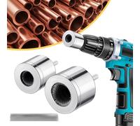 2PCS Copper Pipe Cleaner,15mm+22mm Pipe Cleaners Plumbing,Copper Pipe Brush for Drill,Metal Copper Pipe Cleaner,Electric Drill Bit Pipe Cleaning Tools (2PCS)