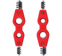 2Pcs Copper Pipe Cleaner 4 In 1 Red Copper Pipe Deburring Brush Tool for Cleaning PVC PPR Brass Aluminum Pipes and Tubing in Plumbing Repair