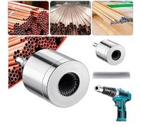 2PCS Copper Pipe Cleaner for drill, Drill Pipes Cleaners for Cleaning, Cleaner Plumbing Drill Bit 22mm+15mm Copper Pipe Cleaning Tools for Drill (2Pcs/Set)