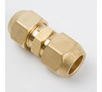 2PCS Copper Pipe Double Nipple Connector Effective for Air Conditioning Use with Smooth Installation (5/8(15.88mm))