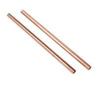 2pcs Copper Round Tube T2 Copper Tubes Pipe 500mm Length Seamless Straight Pipe Tubing for DIY Projects, Mechanical & Industrial Applications(ID 3mm od 5mm)
