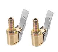 2pcs Copper Tire Air Chuck with Clip Adapter Quick Connect | Locking Connection for Motorcycle Tyres and Car Owners, Lightweight Portable Accessory for Emergencies or Auto Repair Shops