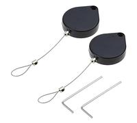 2Pcs Cord-Organizer For Storage Reel-Box Outdoor Travel Security Cable Box Cable Wire Rope Pull Box Anti-theft-Cable Automatic Door-closer For Home