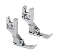 2pcs Cording Zipper Foot, Metal Sewing Machine Presser Foot Straight Stitch Presser Feet Compatible with Singer Brother Janome Juki Babylock Elna White Necchi Simplicity Riccar Sewing Machines