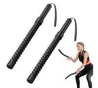 2Pcs Cordless Battle Ropes for Home Gym, Ropeless Battle Rope with Adjustable Weights - Portable Spring Battle Ropes Steel Strength Training Equipment for Full-Body Cardio Workout
