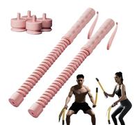 2PCS Cordless Battle Ropes - Ropeless Battle Ropes for Home Gym,Heavy Duty Cordless BattleRopes,Portable Weighted Workout Rope for HIIT, Cardio & Strength Training,Full Body Training for Men & Women