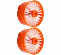 2Pcs Cordless Vacuum Cleaner Filter Replacement Compatible with BlackDecker | Replaces BSV2020G, high efficiency filter, traps fine debris dander, prevents suction loss, easy water rinse carem