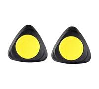 2Pcs Core Sliders Gliding Discs for Pilates & Stability Training, Hand Feet Exercise Gliders for Core Strengthening, Black Yellow