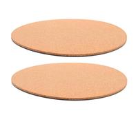2pcs Cork Plant Pot Mat round Flower Pot Pad for Table and Cabinet