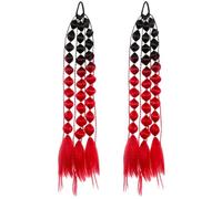 2pcs Corlorful Ponytail Extensions with Hair Tie Bubble Braid Synthetic Ponytail Long Lantern Tail Handmade Hairpiece