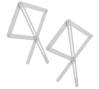 2Pcs Corner Angle Finder Aluminium Alloy Woodworking Corner Protractor Square Angle Finder Flexible Angel Measuring Tool for Ceramic Tile for Brick Door