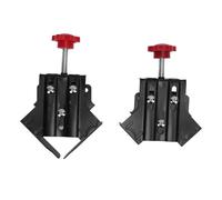 2Pcs Corner Clamps Woodworking, 90 Degree Right Angle Clamp Set, Open and Seal Type Carbon Steel Clamping Tool for Wood Joinery, Welding, Framing and Cabinet Assembly