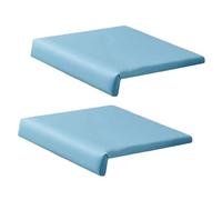 2Pcs Corner Seat Pad for Chairs and Step Nonslip Comfortable Sponge Cushions Easy to Carry 35Cm Square Shape Collision Floor Mat