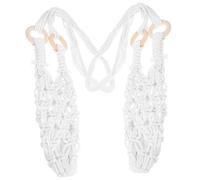 2pcs Cotton Rope Hanging Wine Storage Basket Mesh Bag