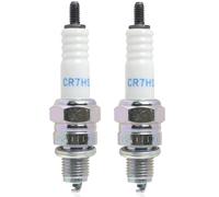 2Pcs CR7HSA Spark Plug Replacement, Lawn Mower Spark Plug Replacement, Screw Terminal Spark Plug Replacement for NGK CR7HSA, Denso 4008/U22FSR-U 5383/IUF22, Bosch UR3AS, Champion Z9Y Copper Plus 808