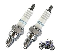 2Pcs CR7HSA Spark Plug Replacement Screw Terminal Spark Plug 10mm Denso 4008/U22FSR-U 5383/IUF22, Bosch UR3AS, Champion Z9Y Copper Plus 808, OEM Compatible With CR7HSA Type Engines
