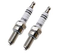 2pcs CR8E Spark Plugs - Motorcycle Spark Plug Replacement - 10mm Thread - Improved Fuel Efficiency for RG94C