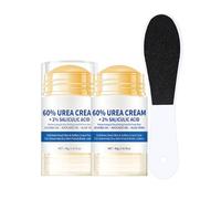 2PCS Cracked Heel Repair Cream & Foot File,60% Urea Foot Cream with Salicylic Acid,Urea Cream 60 Percent for Feet,High Content Urea Creams,Foot Creams for Cracked Heels and Dry Skin,Foot Moisturiser