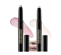 2PCS Cream Eyeshadow Stick - Waterproof Smudge Proof Shimmer Eyeshadow Pencil & Glitter Eye Shadow Stick, Long Lasting Gradient Ombre Eye Crayon Easy Glide Eye Makeup for Women(Fancy&Oyster)