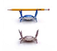 2PCS Creative Crab Pen Holder Weightlifting Crab Desk Stand Bracket Storage Rack Pencil Holders Desk Supplies Holders Desk Accessories and Workspace Organizers Pen Holder for Desk (BLUE/PURPLE)