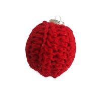 2PCS Crochet Yarn Christmas Tree Hanging Decorations Colorful Festival Holiday Homes Decoration Accessories Holiday Party Decoration Ball