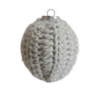 2PCS Crochet Yarn Christmas Tree Hanging Decorations Colorful Festival Holiday Homes Decoration Accessories Holiday Party Decoration Ball