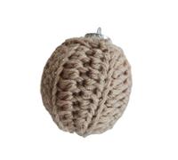 2PCS Crochet Yarn Christmas Tree Hanging Decorations Colorful Festival Holiday Homes Decoration Accessories Polyester Christmas Ball Ornament